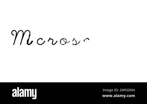 Microscopic Decorative Handwriting Animation in Six Cursive and Gothic ...
