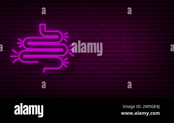 Colitis for medical design. Gastroenterology. Gut constipation icon ...
