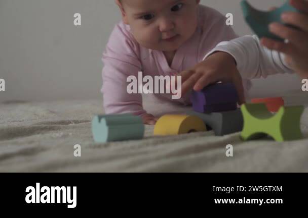 Childhood, family, insulation, construction concept - 2 small happy ...
