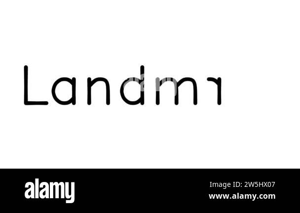 Landmark Lettering Landmark Handwritten Text Animation in Various Sans-Serif Fonts and ...