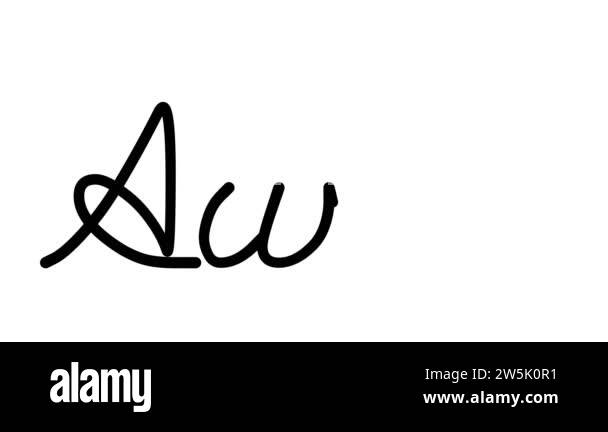 Aww Decorative Handwriting Animation in Six Cursive and Gothic Fonts ...