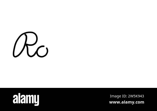 Rollout Decorative Handwriting Animation in Six Cursive and Gothic ...