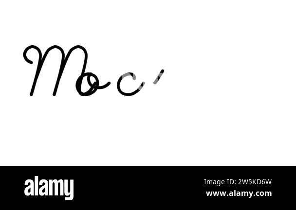 Mockup Decorative Handwriting Animation in Six Cursive and Gothic Fonts ...