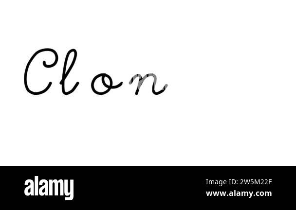 Cloning Decorative Handwriting Animation in Six Cursive and Gothic ...