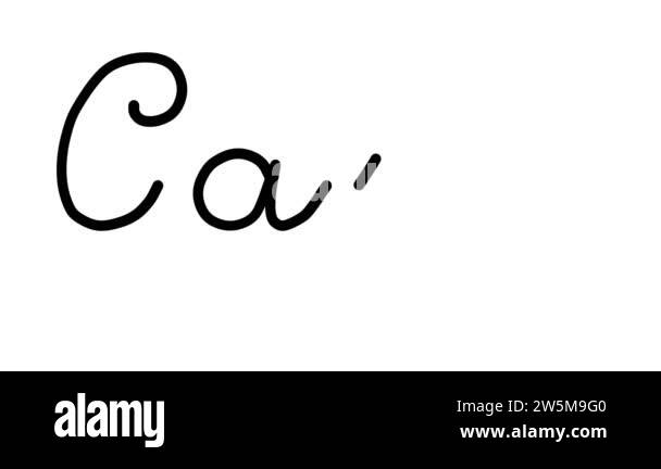 Carp Decorative Handwriting Animation in Six Cursive and Gothic Fonts ...