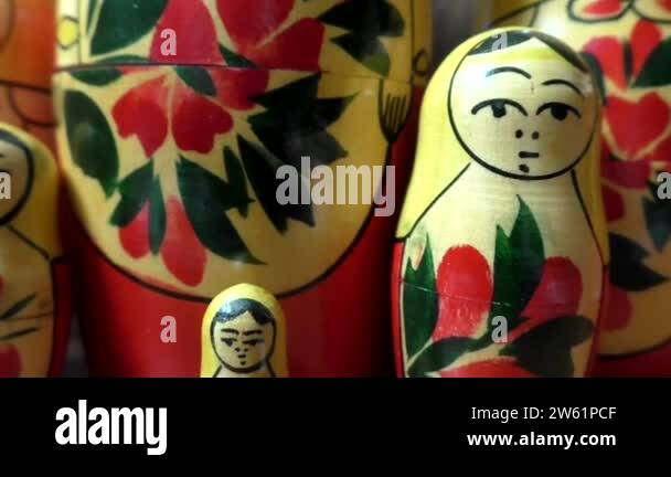 Matryoshka-Russian folding doll made of wood, inside which there are ...
