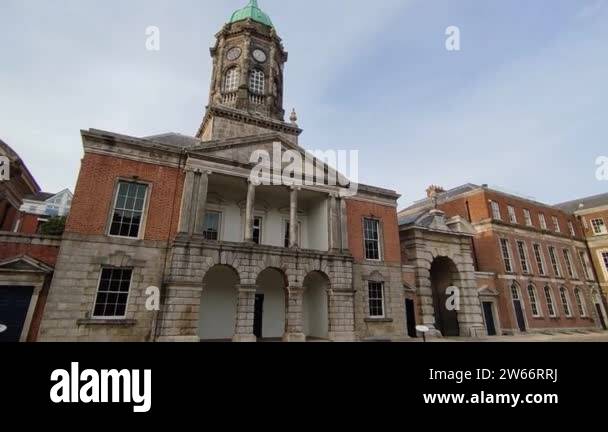 Dublin, Ireland - September 20, 2021: Overview of the courtyard of ...