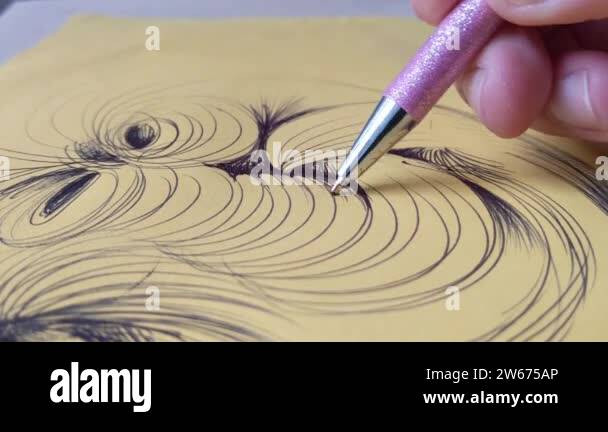 Pen and ink fantasy art Stock Videos & Footage - HD and 4K Video Clips ...