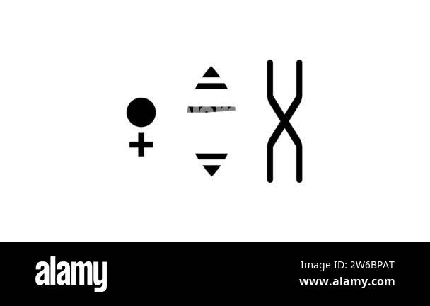 Female chromosome genetic icon Stock Videos & Footage - HD and 4K Video ...