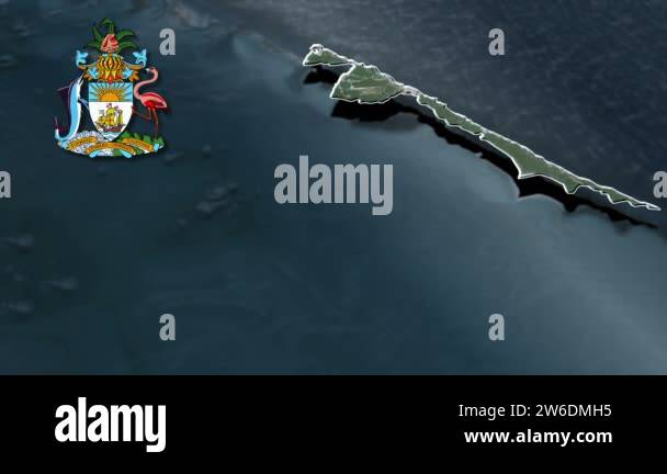 Districts of Bahamas animation map Stock Video Footage - Alamy