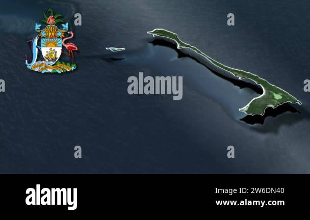 Districts of Bahamas animation map Stock Video Footage - Alamy