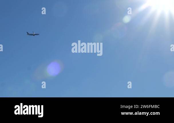 Sun Flying Start Jet airplane flying afternoon sun Stock Videos & Footage - HD and 4K ...