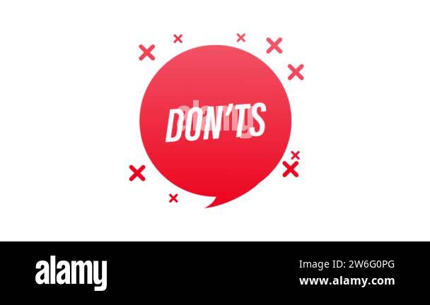check marks ui button with dos and donts. flat simple style trend ...