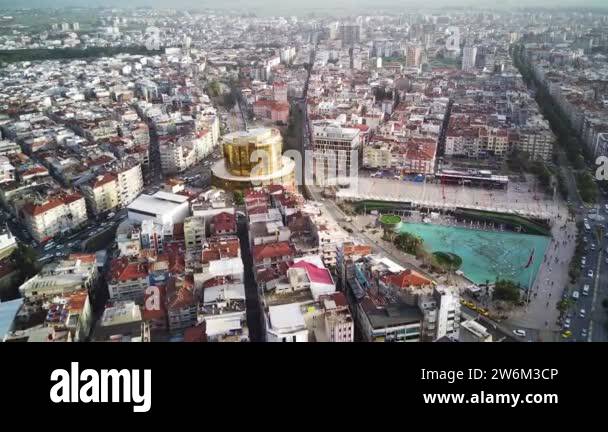 Aerial photograph of the capital of Aydin province - Aydin city from ...