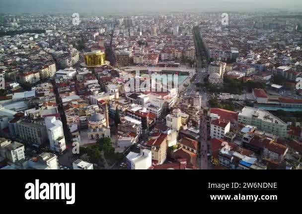 Aerial photograph of the capital of Aydin province - Aydin city from ...