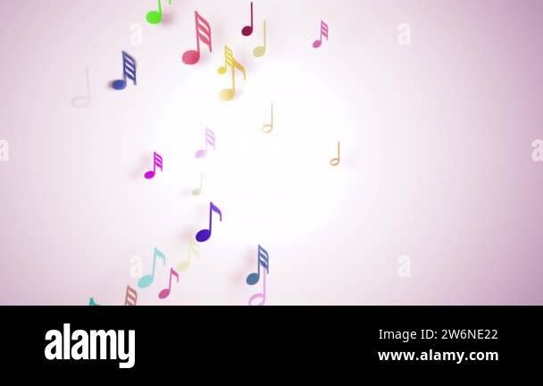 Slow motion of the musical notes with depth of field 4K Stock Video ...