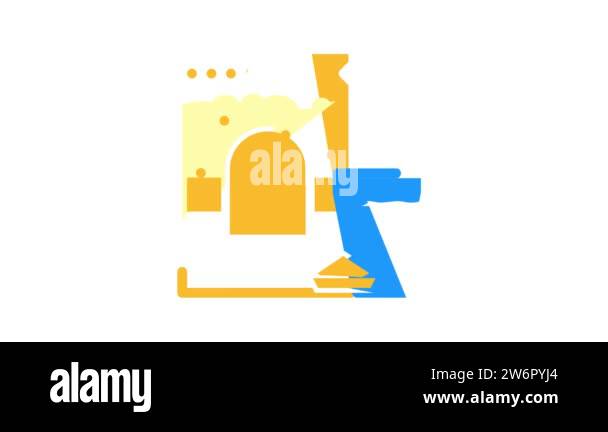 oats and milk gluten free color icon animation Stock Video Footage - Alamy