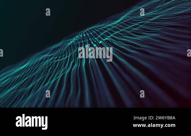 Abstract Waving Lines Fx Minimal Background Loop/ 4k animation of an ...