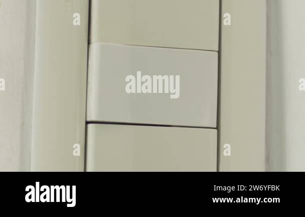 Sequence of different types of switches being turned On/Off Stock Video ...