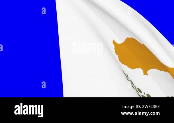 Cyprus Waving Flag Transition 4k And 1080 Hd Seamless Loop Animation Cyprus Waving Flag Transition 4k And 1080 Hd Seamless Loop Animation