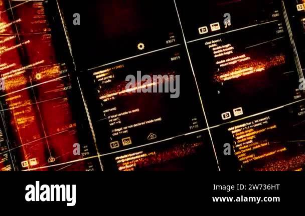 Abstract visualization of AI software development, seamless loop ...