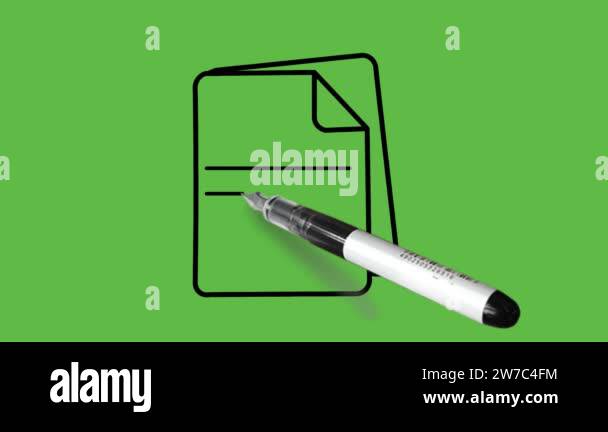 Drawing multiple file with attachment in black and blue colour ...