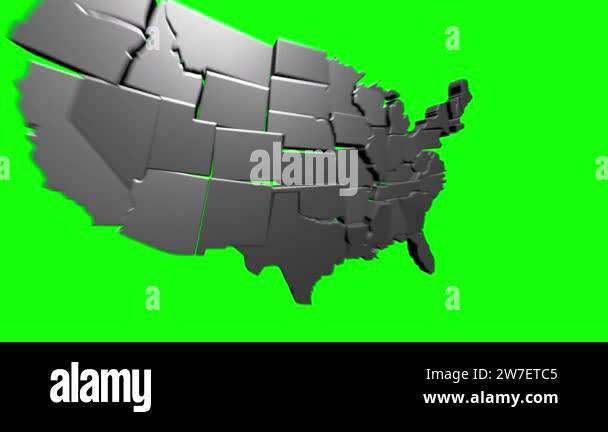 Map Of United States Of America Showing Different States Animated Usa Map Of United States Of America Showing Different States Animated Usa Contiguous Lower 48 U S State Map On An Isolated Chroma Key Background 2w7etc5 