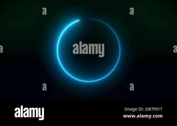 Video animation of a modern, glowing preloader and a circular bar for ...