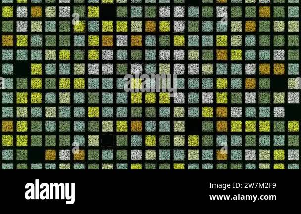 Horizontal parallel rows of small qr codes with moving into the same ...