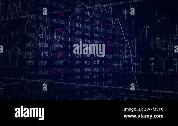Stock Market Crash.Quotes.Line Graph and diagram.Business and marketing ...