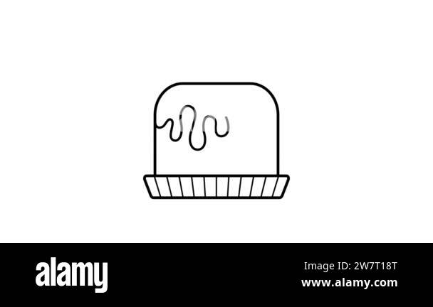 Pie animation with alpha channel. Food icon. Transparent background ...