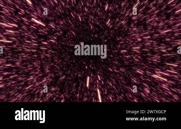 Red color hyperspeed effect in space animation background Stock Video ...