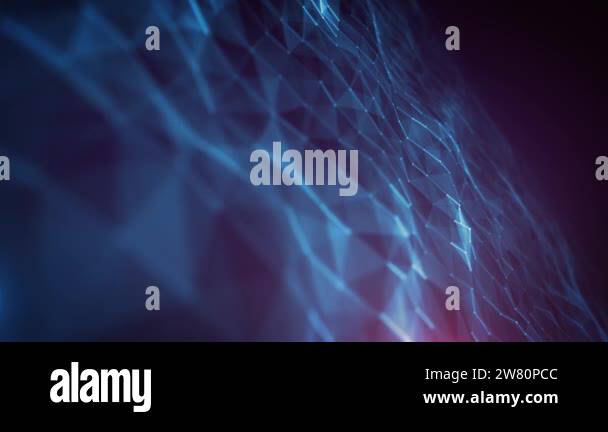 Abstract Digital Data Plexus Technology Background Loop/ 4k animation ...