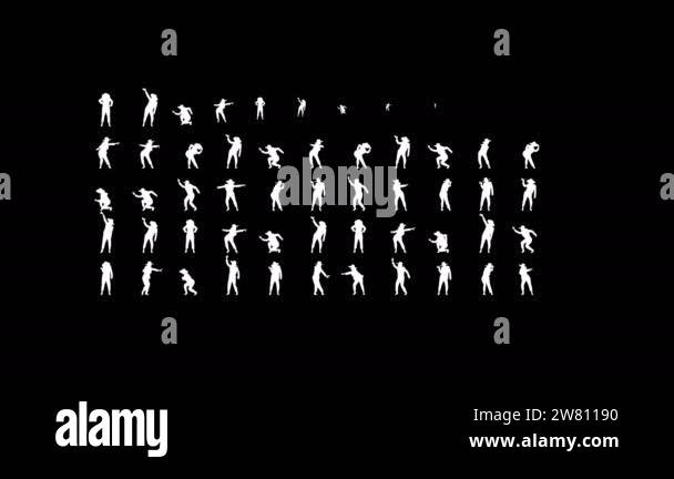 Dance Two Rows Dance. Assembling in rows of canvases from dancing girls. Background ...
