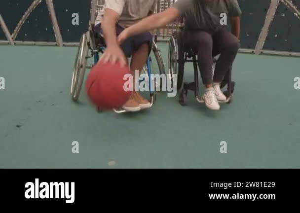 Low angle of competitive Caucasian female and male athletes in ...