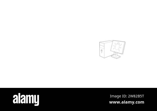 Computer worm icon outline Stock Videos & Footage - HD and 4K Video ...