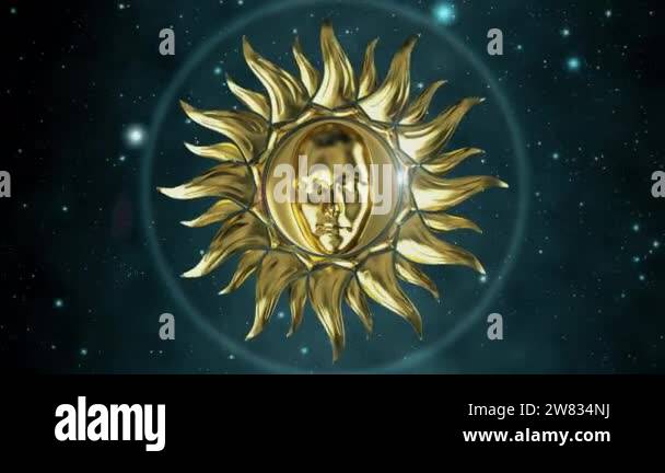 Sun rays face illustration vintage Stock Videos & Footage - HD and 4K ...