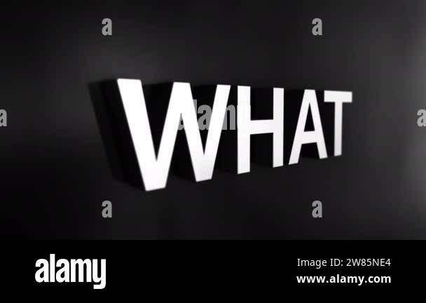 3D chrome text word flying of Strategy word Concept animation effect on ...