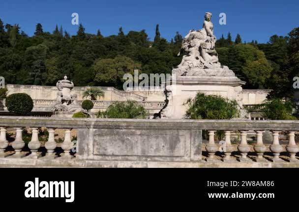 Jardins de la Fontaine, The Gardens of La Fontaine a landmark of Nmes
