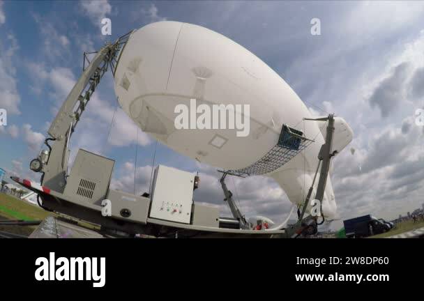 Easy airship at mooring mast Stock Video Footage - Alamy