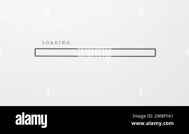 The zoom out look of the loading bar on an animated concept idea Stock ...