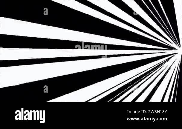 4K Comic Cartoon Super Fast Speed line from Border Loop Animation Black ...