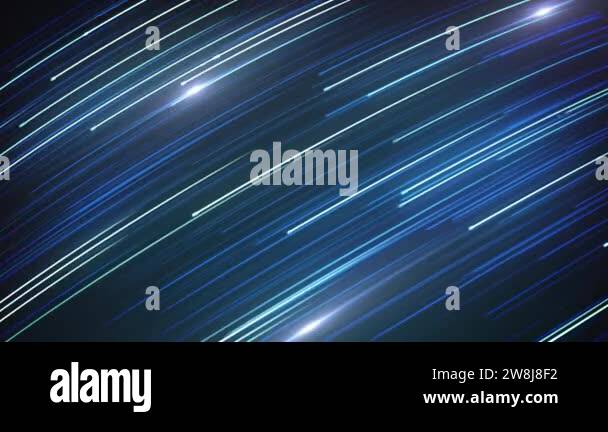 Abstract Light Fiber Strings Flowing Background Loop/ 4k animation of ...