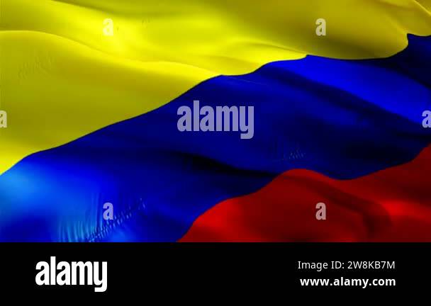 Colombia Waving Flag National 3d Colombian Flag Waving Sign Of
