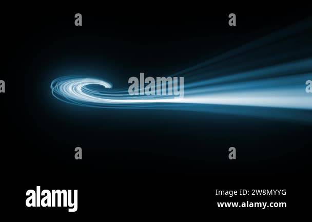 Abstract Swirling Light Strings Particles Background Loop/ 4k animation ...