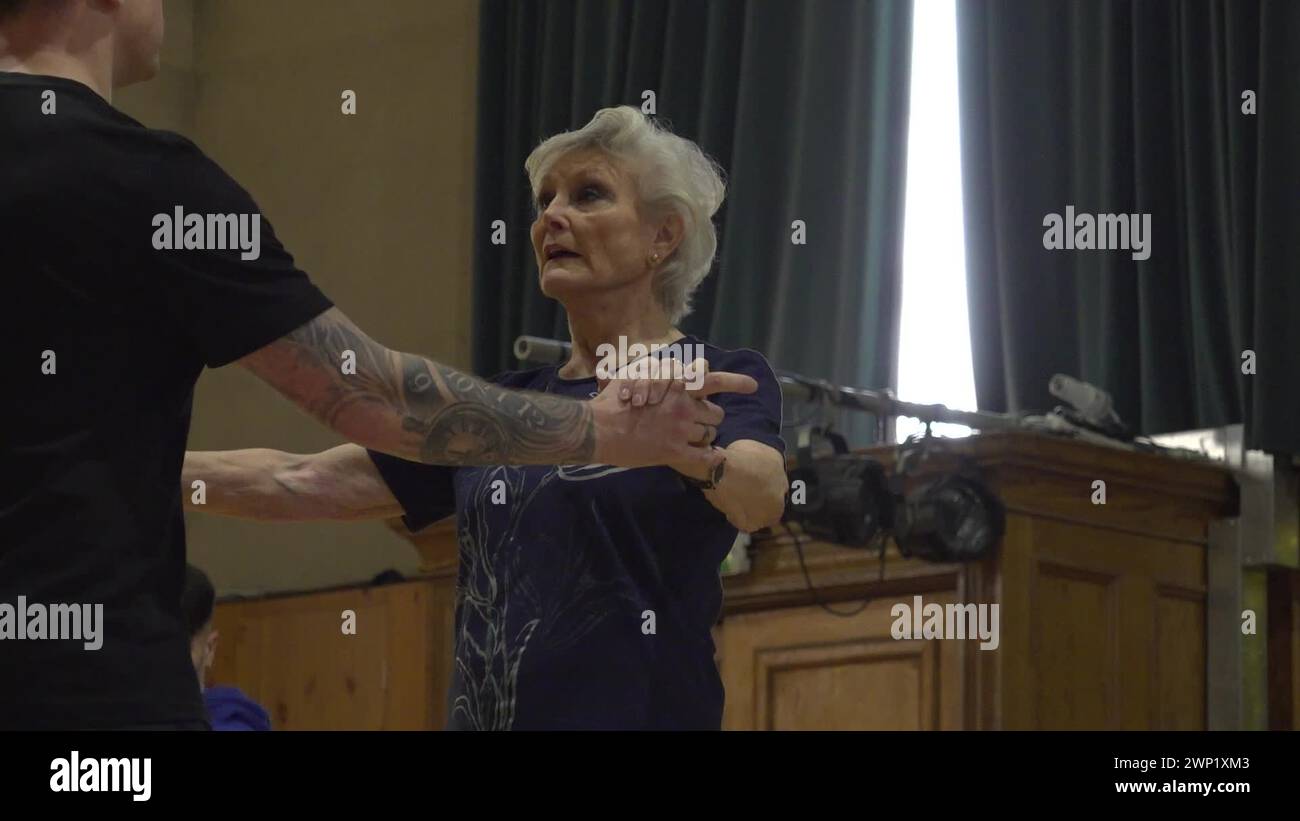 Angela Rippon and Kai Widdrington rehearse ahead of the Strictly Come ...
