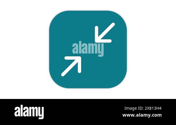 A blue square icon with rounded corners featuring two white arrows ...