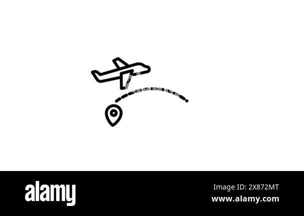 Green line airplane logo design Stock Videos & Footage - HD and 4K ...