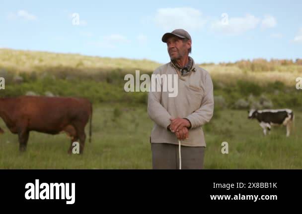 this natural portrait captures the rugged charm of an old peasant man ...