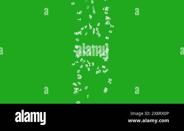 Rising digital numbers green screen motion graphics Stock Video Footage ...